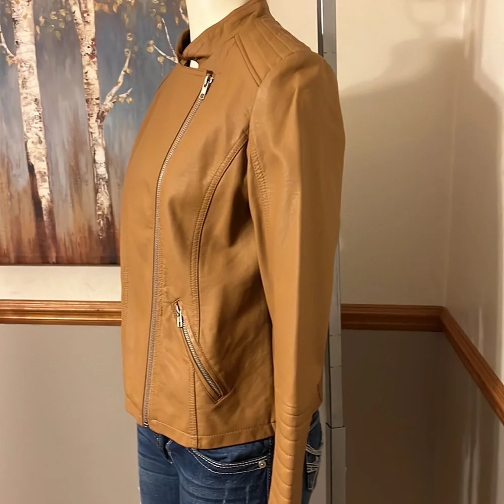 Metaphor Faux Leather Moto Jacket - Picture 3 of 10